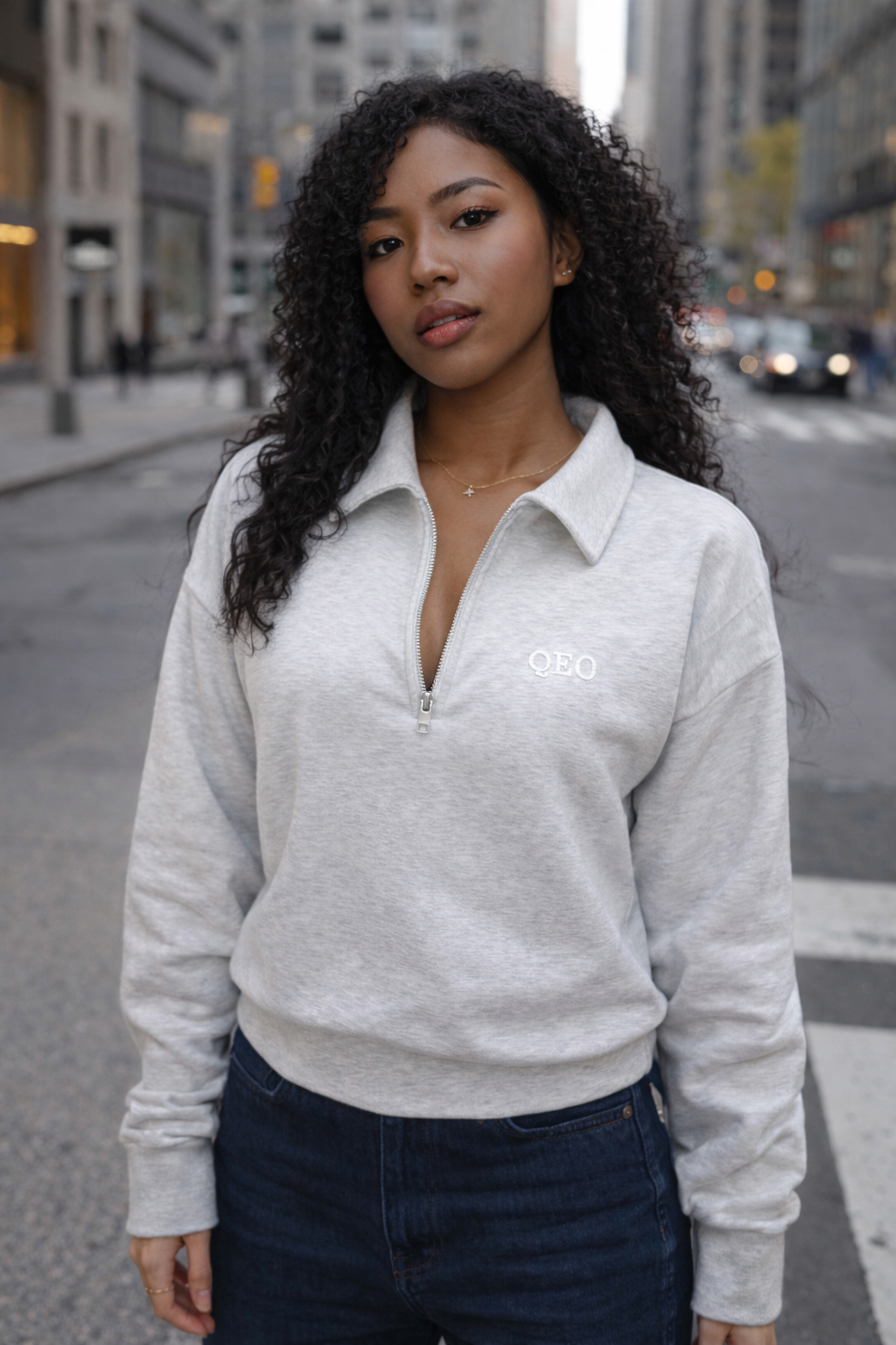 QEO Quarter-Zip Sweater – I AM ENOUGH (Limited Edition)